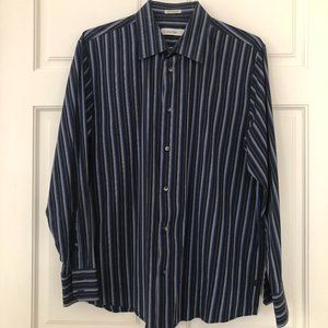 Calvin Klein Striped Button Down | Sz L
